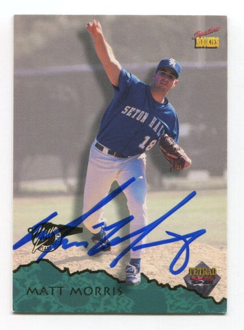 1995 Signature Rookies Matt Morris Signed Card Baseball Autograph MLB AUTO #39