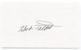 Bob Talbot Signed 3x5 Index Card Autograph Baseball MLB Chicago Cubs Debut 1953