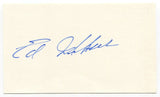 Eddie Miksis Signed 3x5 Index Card Autographed MLB Baseball Brooklyn Dodgers