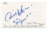 Derrick Williams Signed 3x5 Index Card Autographed Actor Homeland Blue Bloods