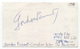 Gordon Pinsent Signed 3x5 Index Card Autographed Signature Actor Voice of Babar
