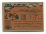 1981 Topps Rick Danmeier Signed Card Football Autographed #77