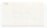 Don Lock Signed 3x5 Index Card Baseball Autographed Signature