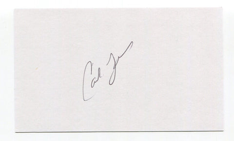 Carlos Tosca Signed 3x5 Index Card Autograph Baseball MLB Atlanta Braves