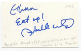 Annabelle Waugh Signed 3x5 Index Card Autographed Canadian Actress Degrassi