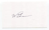 Walt Williams Signed 3x5 Index Card Autograph Baseball MLB New York Yankees