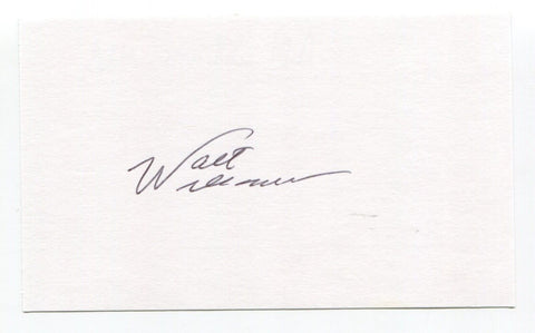 Walt Williams Signed 3x5 Index Card Autograph Baseball MLB New York Yankees