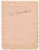 Charles Red Marshall (d.1975) Signed Album Page 1941 Autographed Doodles Weaver