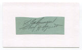 Charlie Gehringer & Chief Hogsett Signed Cut Index Card Autographed Baseball HOF