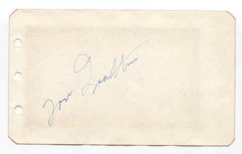 Tom Qualters Signed Album Page Autographed Baseball 1950 Philadelphia Phillies