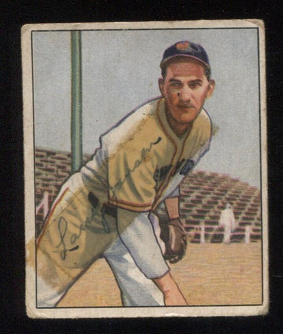 1950 Bowman Larry Jansen SIGNED Baseball Card #66 Autographed Signature