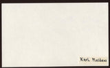Karl Malden Signed Index Card Signature Vintage Autographed AUTO 