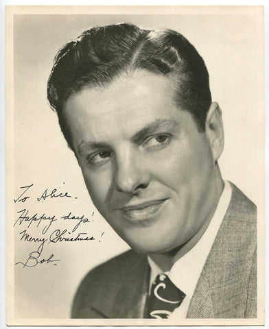 Robert Cummings Signed 8x10 Vintage Photo Autographed Actor Saboteur