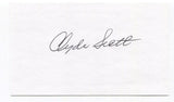 Clyde Scott Signed 3x5 Index Card Autographed NFL Football Philadelphia Eagles