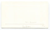 Bob Beall Signed Card Autograph Baseball MLB Roger Harris Collection