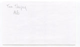 Tom Shopay Signed 3x5 Index Card Autographed MLB Baseball New York Yankees