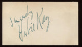 Herbie Kay  (d. 1944) Signed Card  Autographed Authentic Signature