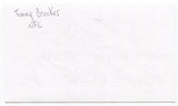 Tommy Brooker Signed 3x5 Index Card Autographed 1961 Alabama National Champions