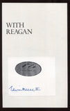 Edwin Meese Signed Book Page Cut Autographed Signature US Attorney General