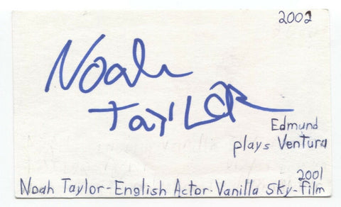 Noah Taylor Signed 3x5 Index Card Autographed Signature Game of Thrones - Locke