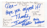 Barrett Martin Signed 3x5 Index Card Autographed Actor Ted 2 Jack Ryan
