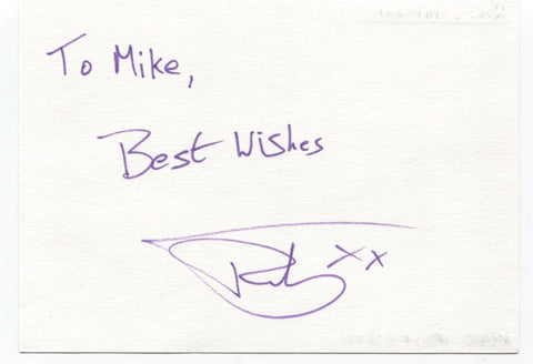 Rob Compton Signed Page Autographed Signature Inscribed "To Mike" Eastenders