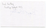 Boyd Bartley 3x5 Index Card Autographed Signature Brooklyn Dodgers Shortstop