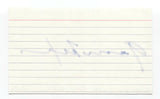 James Laxer Signed 3x5 Index Card Autographed Signature Politician Author 