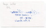 Wayne Walker Signed 3x5 Index Card Autograph Football NFL Detroit Lions Pro Bowl