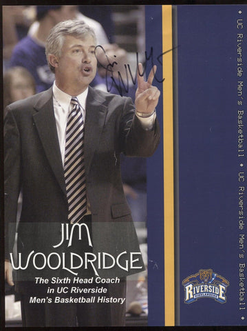 Jim Wooldridge Signed 8.5 x 11 Photo College NCAA Basketball Coach Autographed
