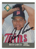 1991 Fleer Ultra Rich Garces Signed Card Baseball MLB Autographed AUTO #378