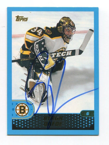 2001 Topps Byron Dafoe Signed Card Hockey NHL Autograph AUTO #183