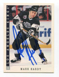 1993 Score Mark Hardy Signed Card Hockey NHL Autograph AUTO #415