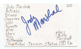 Judy Marshak Signed 3x5 Index Card Autographed Actress Super Mario World