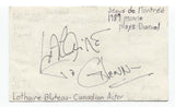 Lothaire Bluteau Signed 3x5 Index Card Autographed Blake Robe Viking Tudors