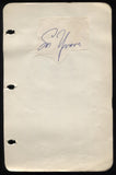 Sal Yvars Signed Album Page Cut Autographed Vintage Signature