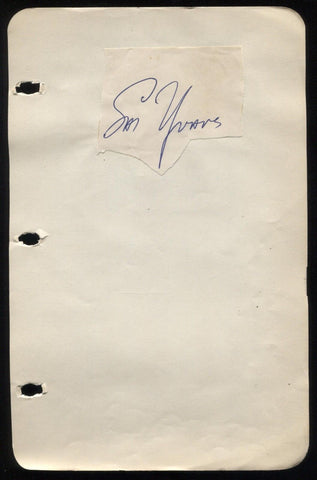 Sal Yvars Signed Album Page Cut Autographed Vintage Signature