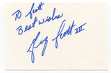 George Scott Signed Cut Index Card Autographed Baseball Signature Boston Red Sox