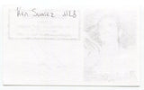 Ken Suarez Signed 3x5 Index Card Autographed Signature Baseball MLB Athletic