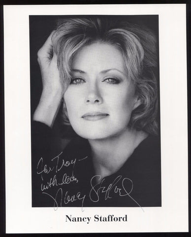 Nancy Stafford Signed 8x10 Photo Autographed Photograph Vintage Signature