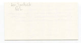 Leo Sanford Signed 3x5 Index Card Autographed NFL Football 1958 Baltimore Colts