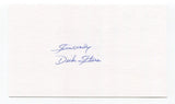 Dick Starr Signed 3x5 Index Card Autographed MLB Baseball New York Yankees