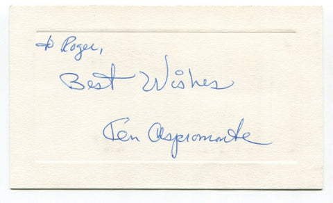 Ken Aspromonte Signed Card Autograph MLB Baseball Roger Harris Collection