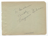 Virginia Gibson Signed Album Page Vintage Autographed Signature Actress