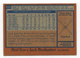 1978 Topps Jack Brohamer Signed Baseball Card Autographed AUTO #416