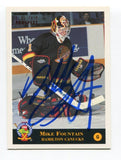 1994 Classic Blue Chip Mike Fountain Signed Card Hockey Autograph AUTO #175