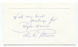 Mrs. Lee R. Steiner Signed Card Autographed Signature Psychologist Author