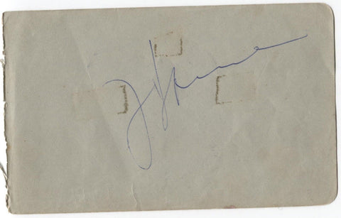 Frankie Laine Signed Album Page Autographed Vintage Signature 