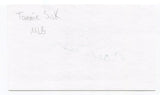 Tommie Sisk Signed 3x5 Index Card Autographed MLB Baseball Pittsburgh Pirates