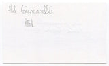 Hal Giancanelli Signed 3 x 5 Index Card Autographed NFL Football Eagles